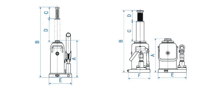 LHQYL立式液壓千斤頂尺寸圖 LHQYL立式液壓千斤頂尺寸圖